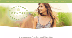 Desktop Screenshot of hunterdondentalesthetics.com